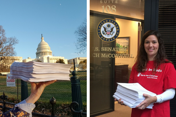 Petition delivery to Speaker Ryan and Senate Majority Leader McConnell