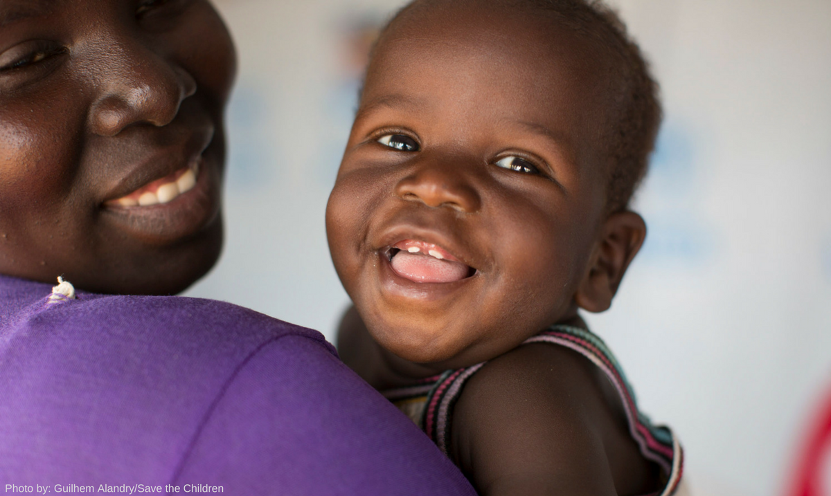 Baby Exodus, six months old, in Uganda