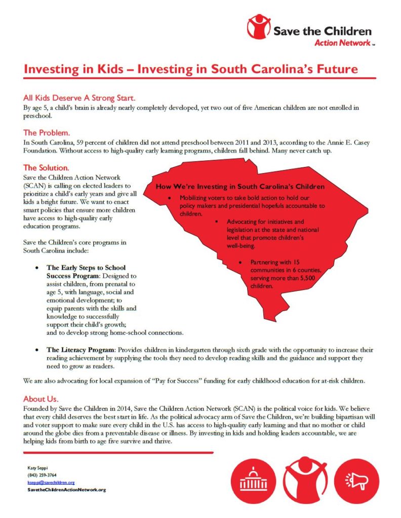South Carolina fact sheet