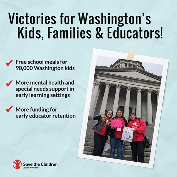 Washington Legislative Wins for Kids
